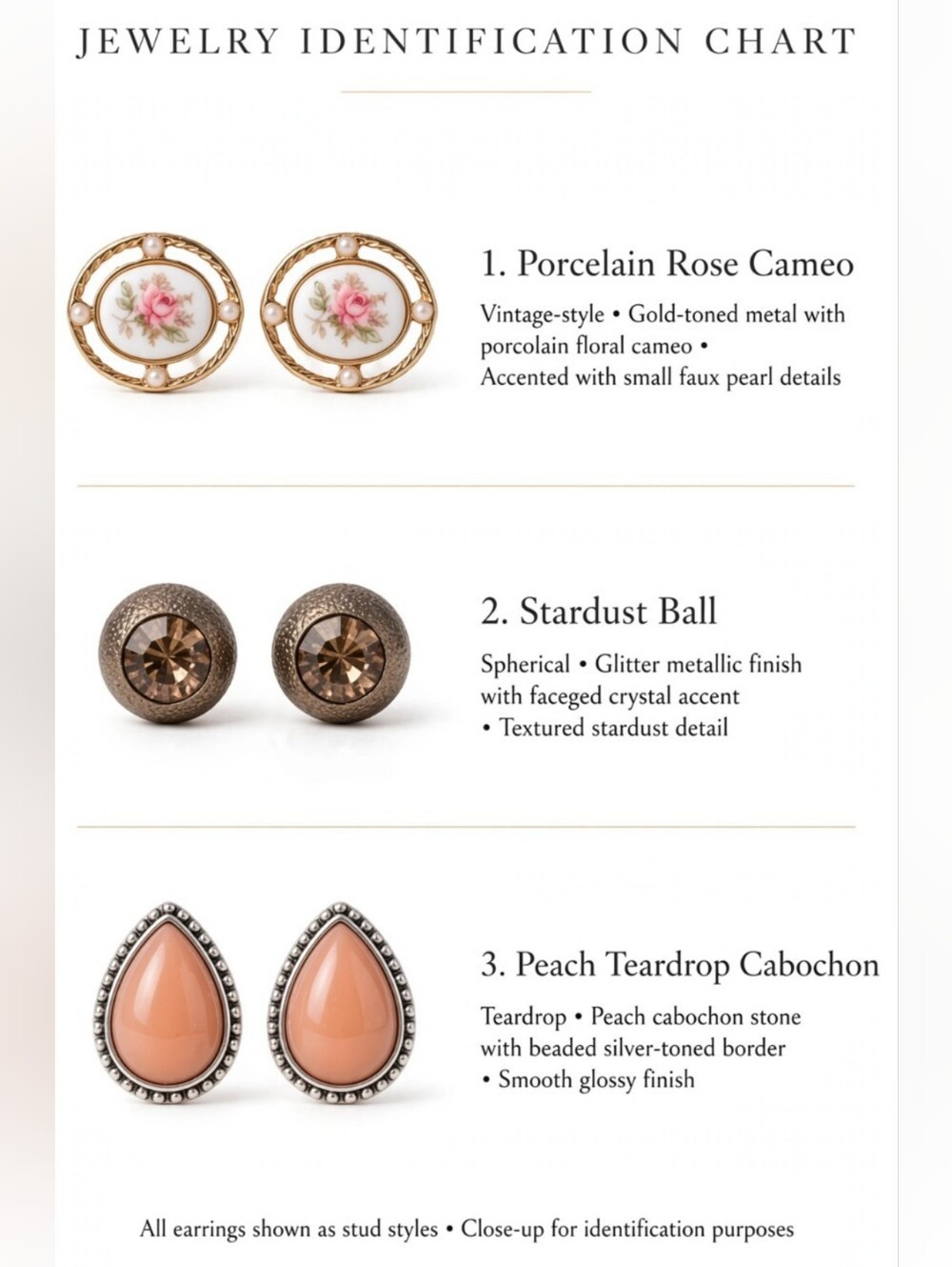 Vintage Inspired Stud Earrings